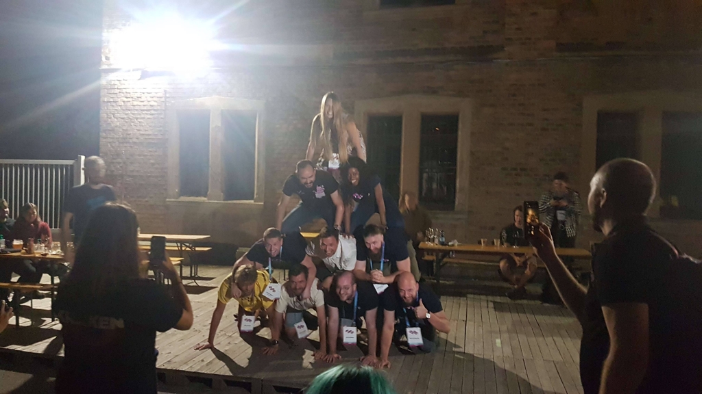 human pyramid